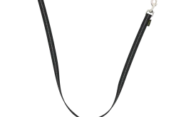 Laisse de conduite REFLE gomme sans poignée 1 m x 20 mm - NOIR