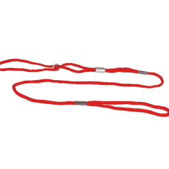 Laisse de présentation 3 mm rouge
