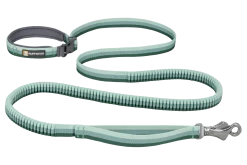 Laisse extensible Ruffwear Roamer 2.2/3.4m x 25 mm, River Rock Green