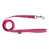 Laisse gomme avec poignée 1.50 m x 20 mm FUSCHIA