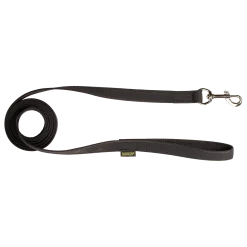 Laisse gomme avec poignée - 2 m x 20 mm noire