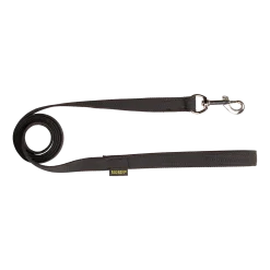 Laisse gomme avec poignée 1.50 m x 20 mm noire