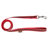 Laisse gomme avec poignée - 2 m x 20 mm rouge
