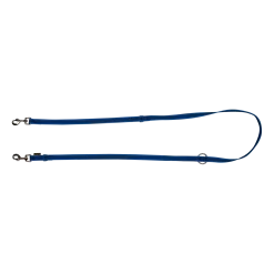 Laisse gomme 3 positions - 2 m x 20 mm BLEU FONCE