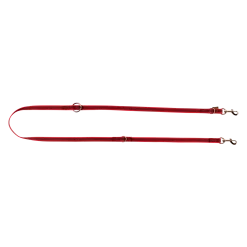 Laisse gomme 3 positions - 2 m x 20 mm Rouge