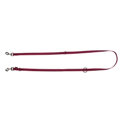Laisse gomme 3 positions - 2 m x 20 mm Rose