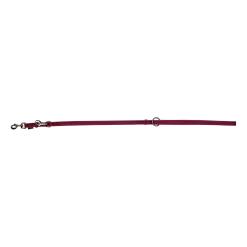 Laisse gomme 3 positions - 2 m x 20 mm Rose