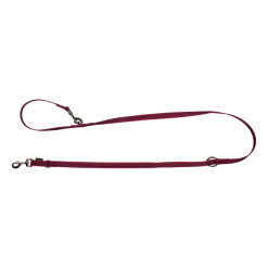 Laisse gomme 3 positions - 2 m x 20 mm Rose