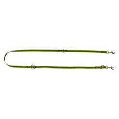 Laisse gomme 3 positions - 2 m x 20 mm Vert