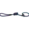 Laisse Lasso Corde Fluo 1.50 m x 14 mm Bleu vert / Violet