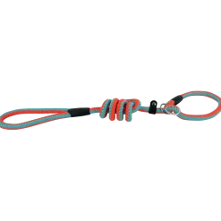 Laisse Lasso Corde Fluo 1.50 m x 14 mm Orange / turquoise