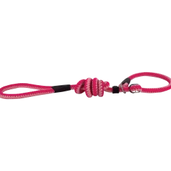 Laisse Lasso Corde Fluo 1.50 m x 14 mm rose