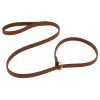 Laisse lasso cuir 1.50 x 16 mm - marron