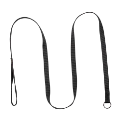 Laisse lasso nylon 1.80 m x 20 mm, noir