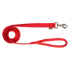 Laisse nylon double poignée rembourée, 2 m x 25 mm, rouge
