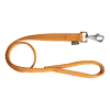 Laisse nylon double poignée rembourée, 1 m x 25 mm, gold
