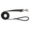 Laisse nylon double poignée rembourée, 2 m x 25 mm, noir