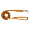Laisse nylon double poignée rembourée, 2 m x 25 mm, gold