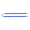 Laisse nylon double, 3 positions, bleu