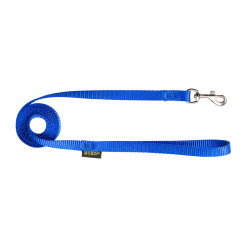 Laisse nylon 1.50 m x 12 mm, bleu