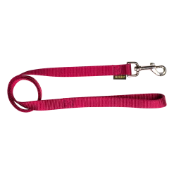 Laisse nylon 1 m x 20 mm, bordeaux