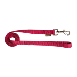 Laisse nylon 1.50 m x 20 mm, bordeaux