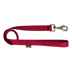 Laisse nylon 1 m x 25 mm, bordeaux