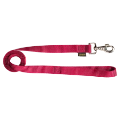 Laisse nylon 1.50 m x 25 mm, bordeaux