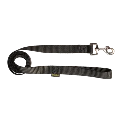 Laisse nylon 1.50 m x 25 mm, noir