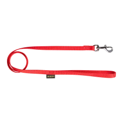 Laisse nylon 1 m x 12 mm, rouge