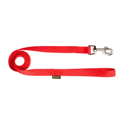 Laisse nylon 1.50 m x 20 mm, rouge
