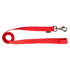 Laisse nylon 1.50 m x 25 mm, rouge