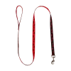 Laisse nylon 1.50 x 20 mm, pattes rouge / noir