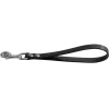 Laisse poignée cuir 30 cm x 16 mm - noir