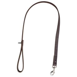 Laisse Pro cuir chromé 1 m x 20 mm
