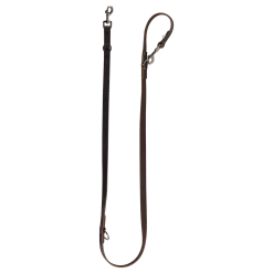 Laisse Pro cuir chromé 3 positions 2 m x 20 mm