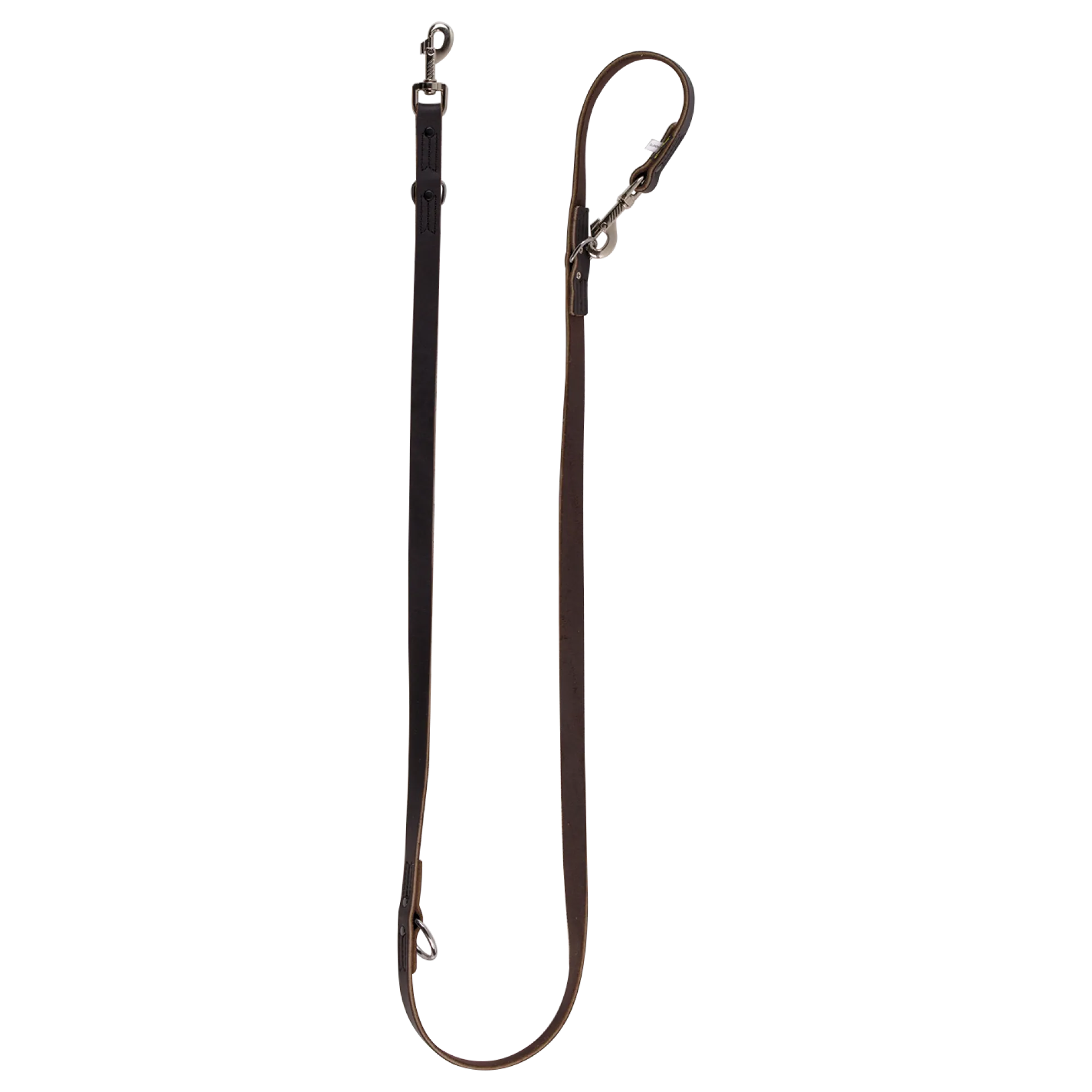 Laisse Pro cuir chromé 3 positions 2 m x 20 mm
