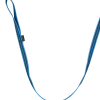Laisse REFLE gomme avec poignée - 1 m x 20 mm - BLEU