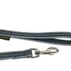 Laisse REFLE gomme avec poignée - 1 m x 20 mm - GRIS