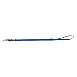 Laisse REFLE gomme 3 positions - 2 m x 20 mm - BLEU