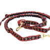 Ligne de trait MANMAT Snap Line pour 2 chiens - wild red