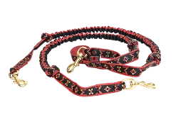 Ligne de trait MANMAT Snap Line pour 2 chiens - wild red