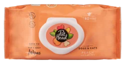 Lingette nettoyante pattes et corps PECHE, 80 pcs - Pet Head