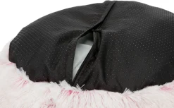 Lit Harvey, rond, 60 cm, blanc-noir