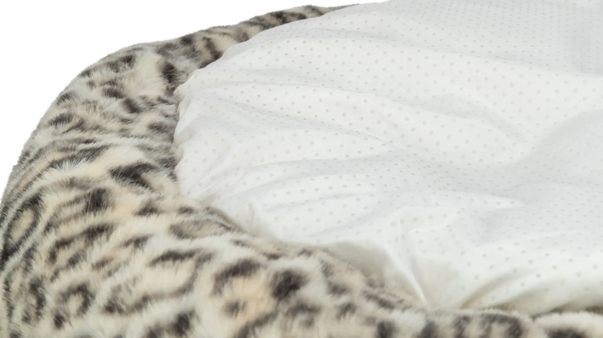 Lit Leo, rond 50 cm, brun clair/brun