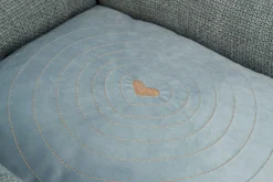 Lit Viviana, angulaire 120 × 75 cm, bleu/bleu clair