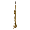 Longe Biothane beige / tan 3 m x 16 mm - mousqueton nickelé