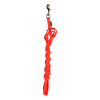 Longe Biothane orange 3 m x 12 mm - mousqueton nickelé