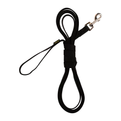 Longe nylon 5 m x 20 mm, noir