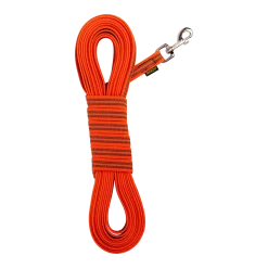 Longe REFLE GOMME sans poignée 10 m x 20 mm - Orange